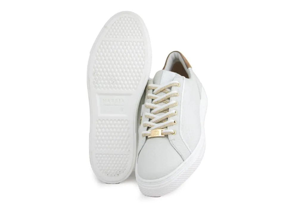 Sneakers | Wijdte H^Hassia Sneaker Weiss Cappuccino H