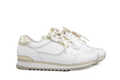 Sneakers^Hassia Sneaker Weiss Platin Gloss