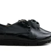 Veterschoenen | Wijdte G^Hassia Veterschoenen Zwart Crushlack