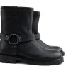 Sneakers^HIP Bikerboot Zwart Combi