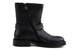Sneakers^HIP Bikerboot Zwart Combi