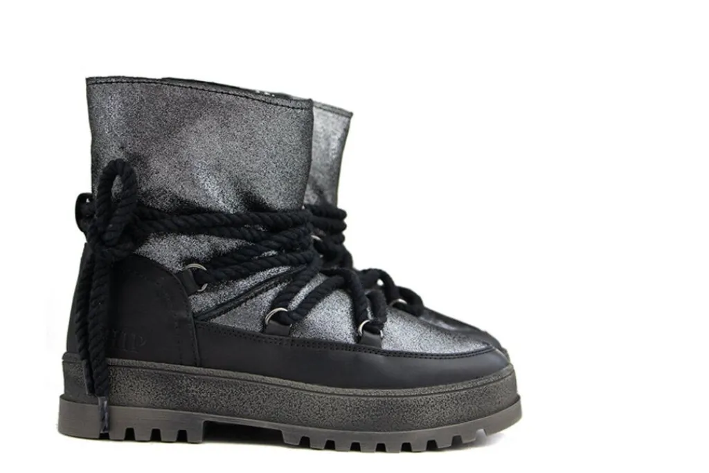 Laarzen^HIP Boots Black Glitter Combi