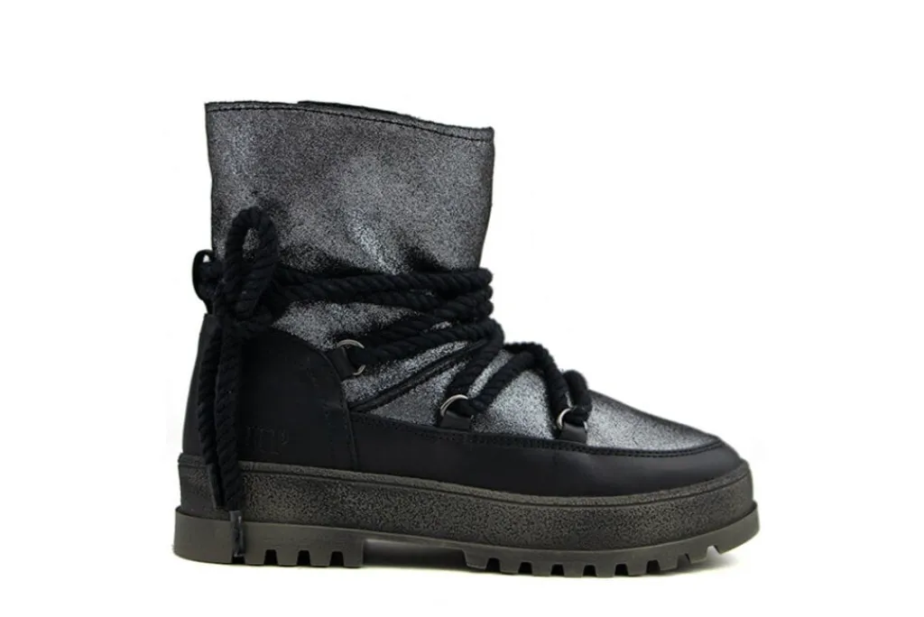Laarzen^HIP Boots Black Glitter Combi
