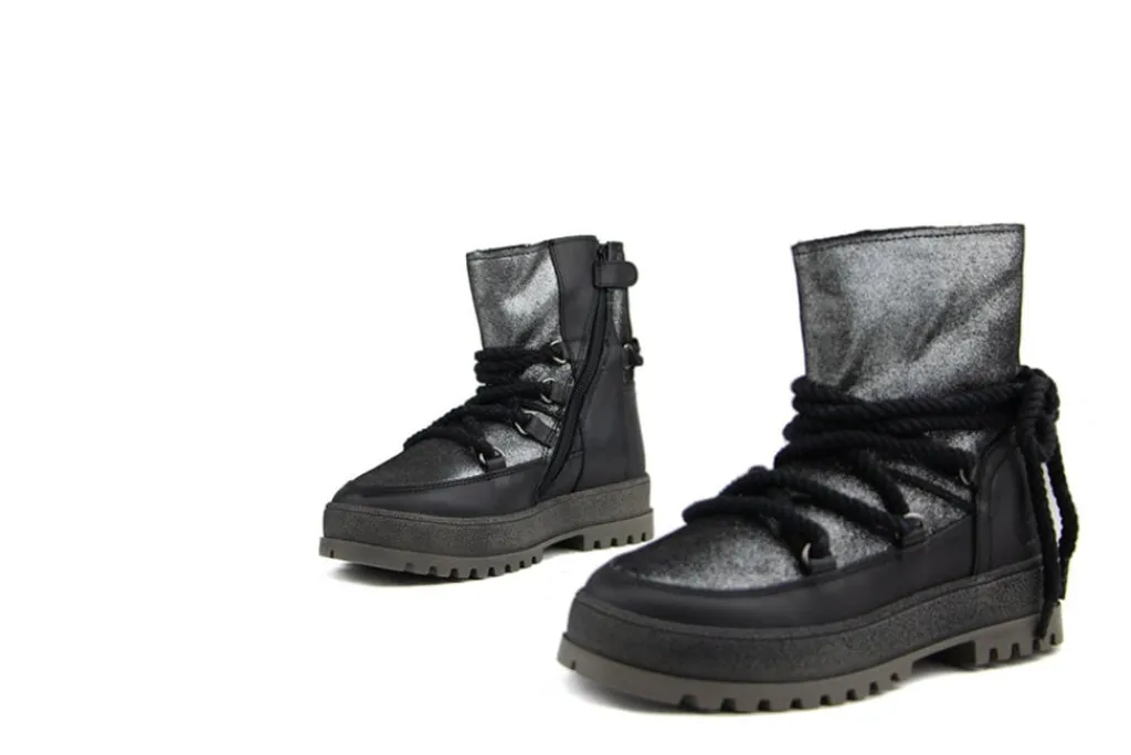 Laarzen^HIP Boots Black Glitter Combi