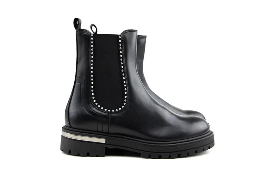 Laarzen^HIP Chelsea Boots Zwart Combi