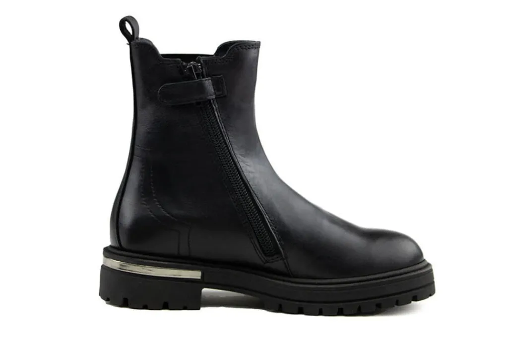 Laarzen^HIP Chelsea Boots Zwart Combi
