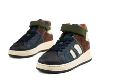 Sneakers^HIP Hoge Sneaker Dark Blue Combi