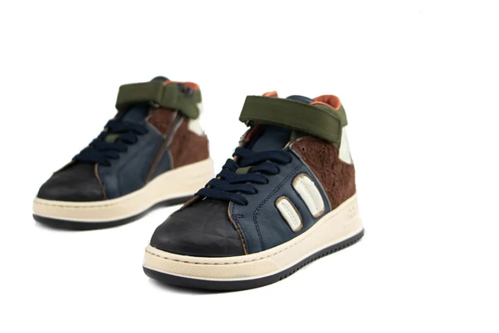 Sneakers^HIP Hoge Sneaker Dark Blue Combi