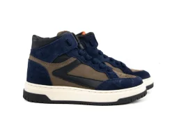 Sneakers^HIP Hoge Sneaker Donkerblauw Combi