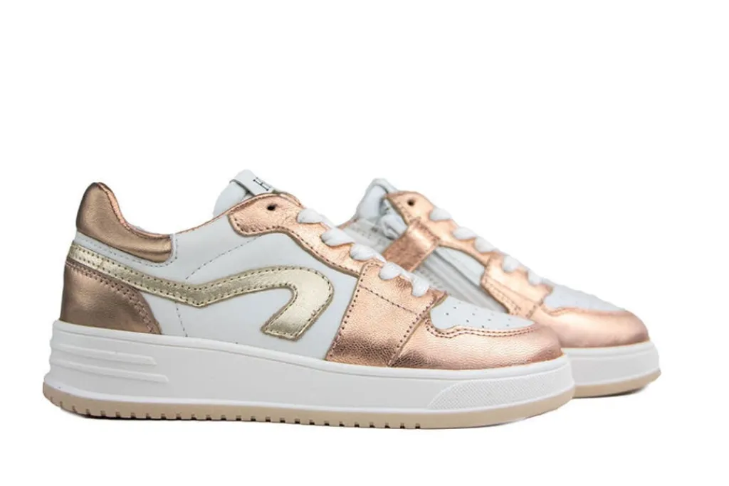 Sneakers^HIP Sneaker Bronze White Combi