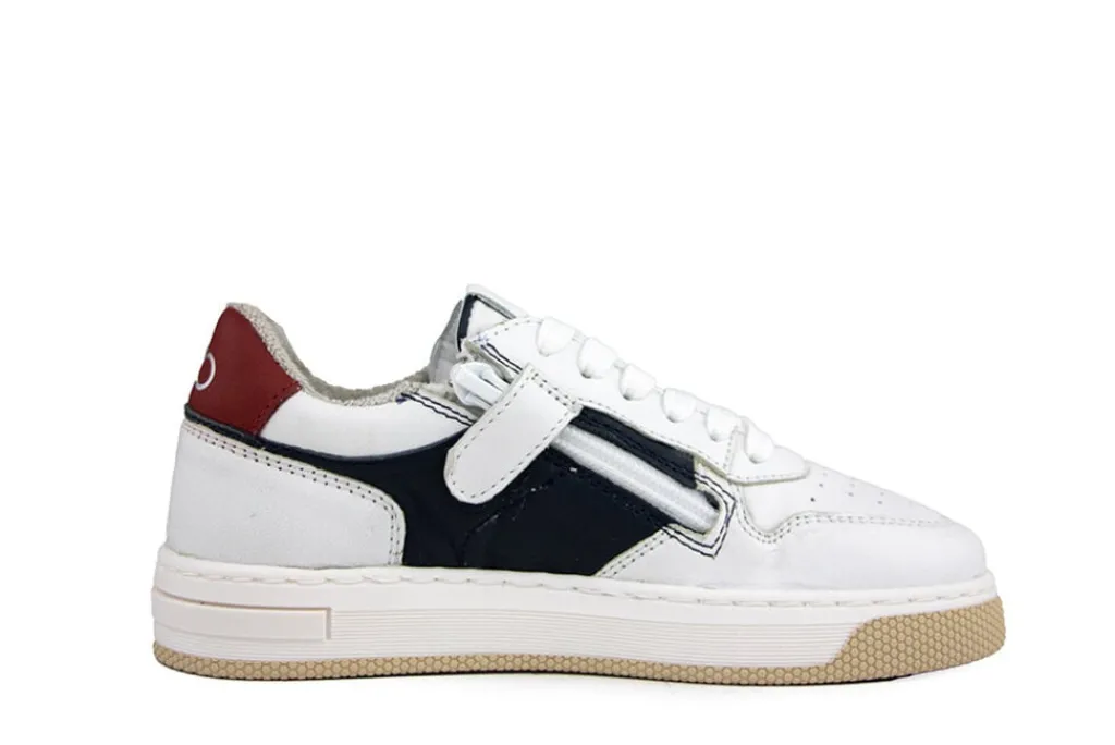 Sneakers^HIP Sneaker Wit Leer Combi