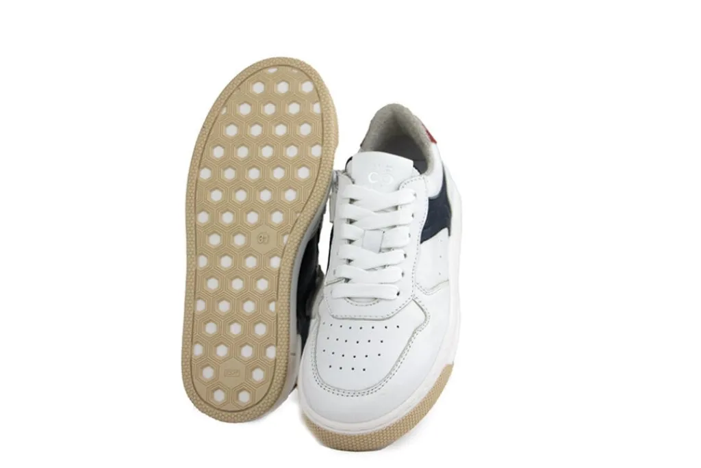 Sneakers^HIP Sneaker Wit Leer Combi