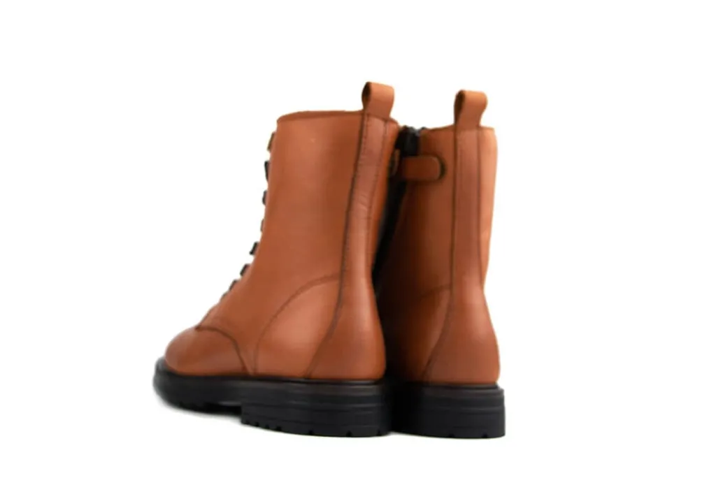 Veterboots En Bikerboots^HIP Veterboot Mid Brown