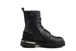 Laarzen^HIP Veterboot Studs Zwart Combi