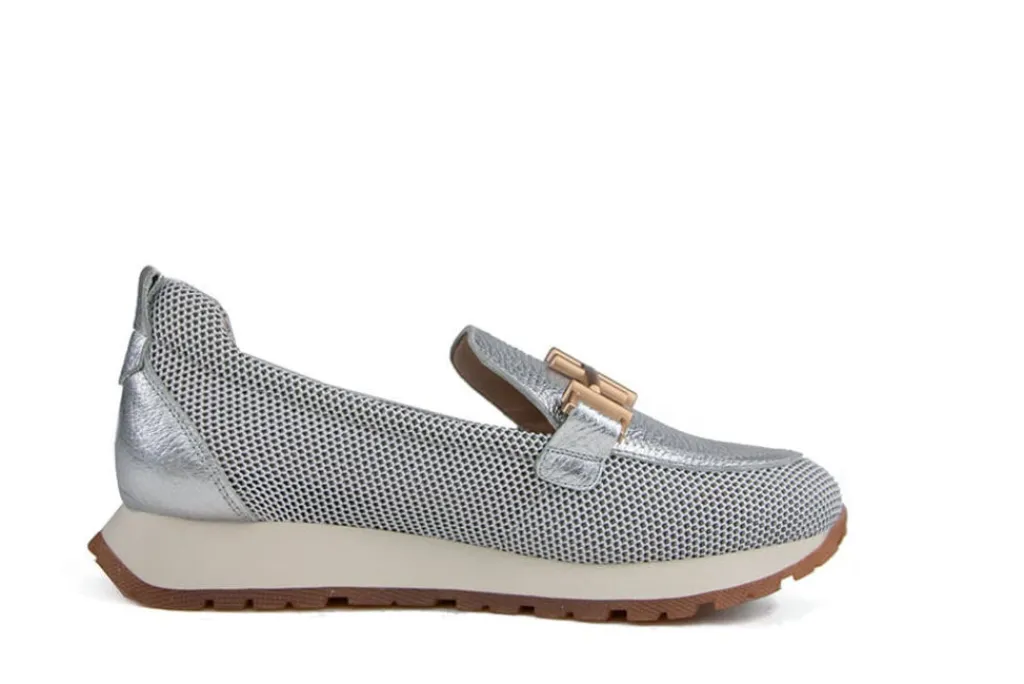 Instappers | Loafers / Instappers^Hispanitas Loafer Kansas Boleromet White Silver