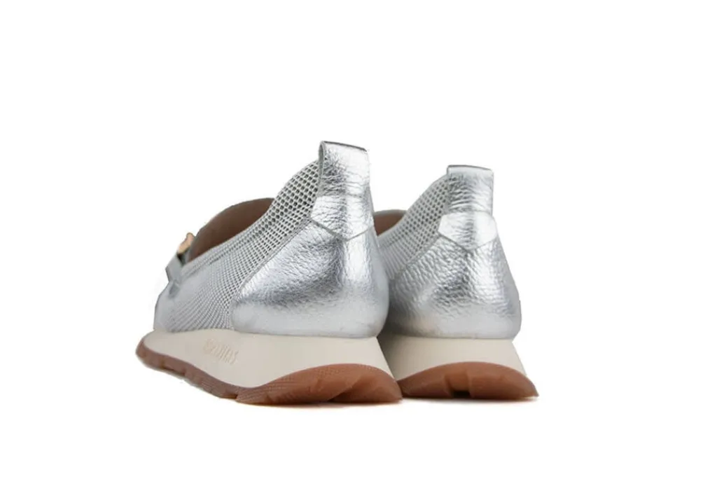 Instappers | Loafers / Instappers^Hispanitas Loafer Kansas Boleromet White Silver