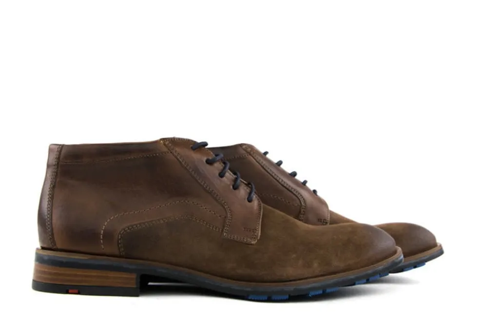 Hoge Veterschoenen | Nette Schoenen^Lloyd Hoge Veter Jaron Havanna Cognac Suede