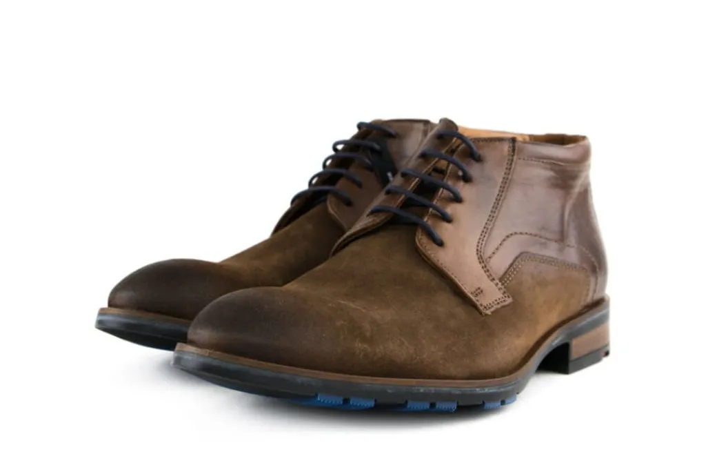 Hoge Veterschoenen | Nette Schoenen^Lloyd Hoge Veter Jaron Havanna Cognac Suede
