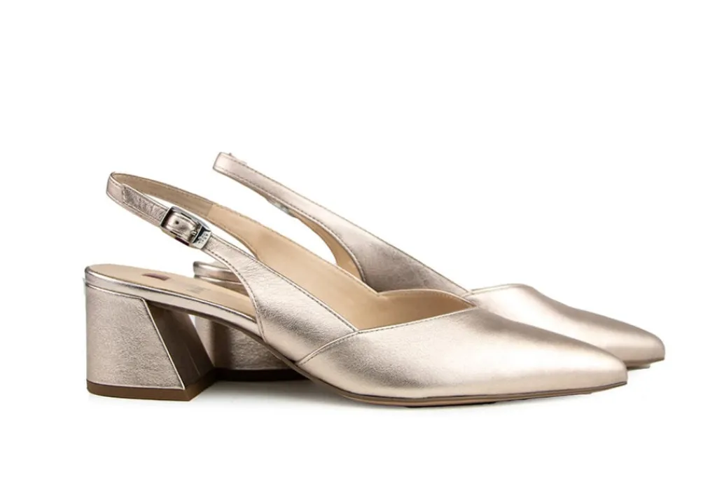 Pumps^Högl Hogl Slingback Pump Lightbronze Cosymetal