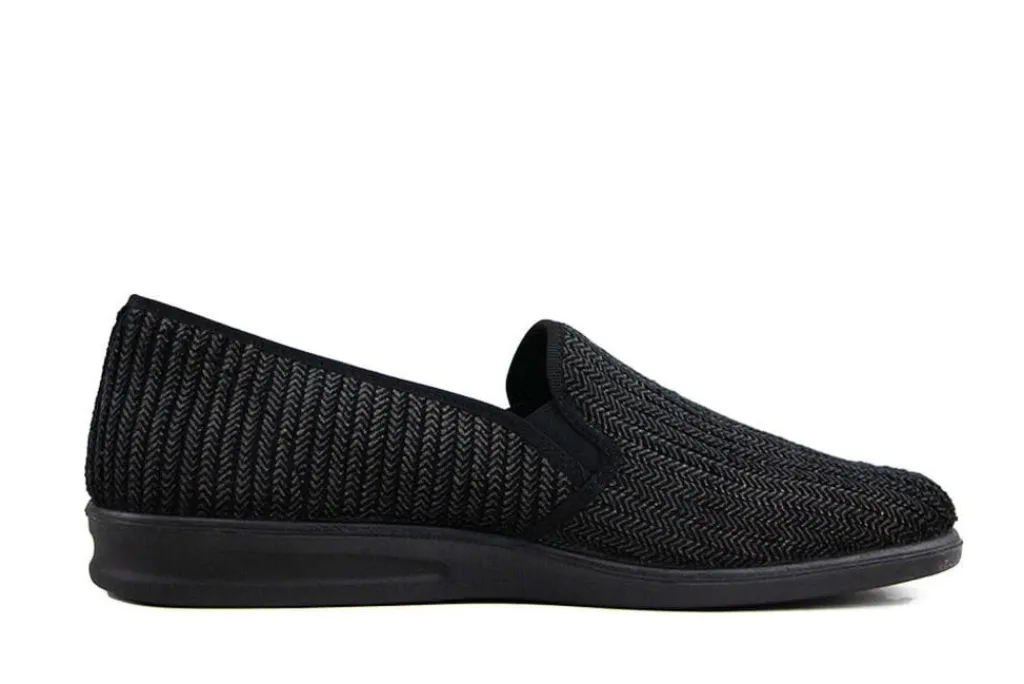 Pantoffels^Josef Seibel Instapper Belfort 122 Schwarz Cord