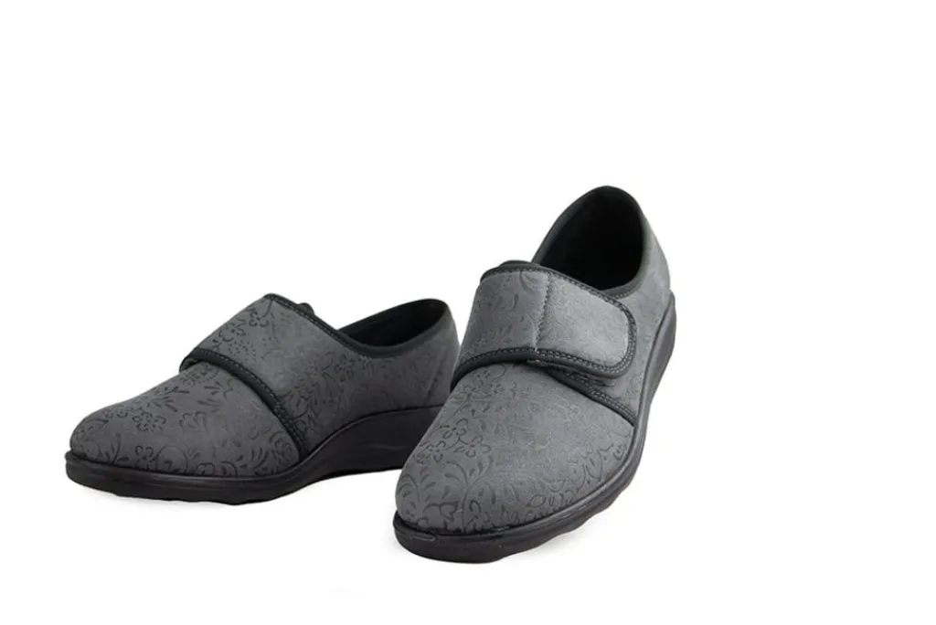 Pantoffels^Josef Seibel Klittenband Nice Grau