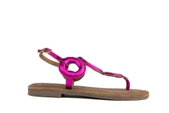 Sandalen | Sandalen En Slippers^Lazamani Sandaal Round Metallic Fuxia