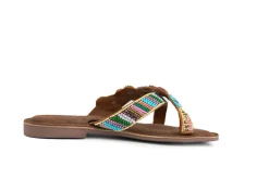 Slippers | Sandalen En Slippers^Lazamani Slipper Beads Flower Multi
