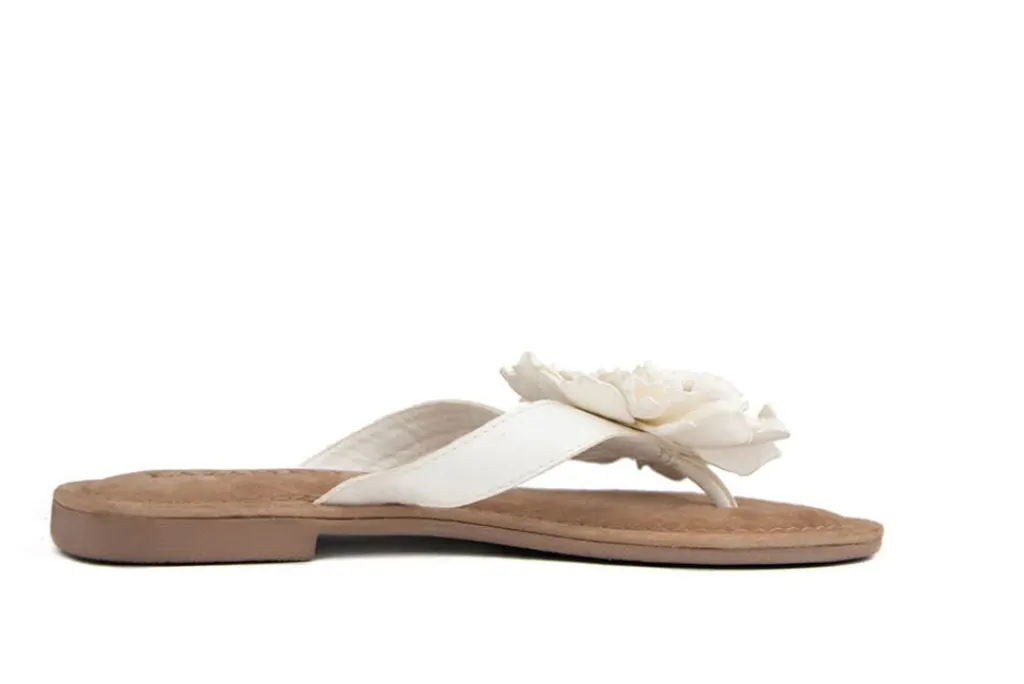 Slippers | Sandalen En Slippers^Lazamani Slipper Flower Offwhite