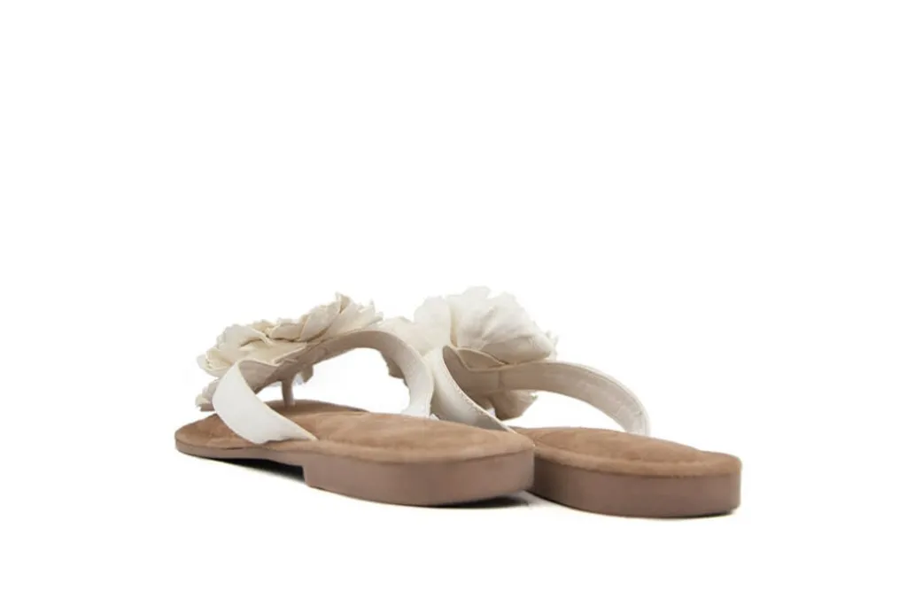 Slippers | Sandalen En Slippers^Lazamani Slipper Flower Offwhite