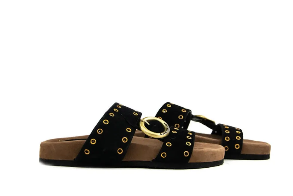 Slippers | Sandalen En Slippers^Lazamani Slipper Straps Buckle Black
