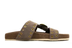 Slippers | Sandalen En Slippers^Lazamani Slipper Straps Buckle Stone