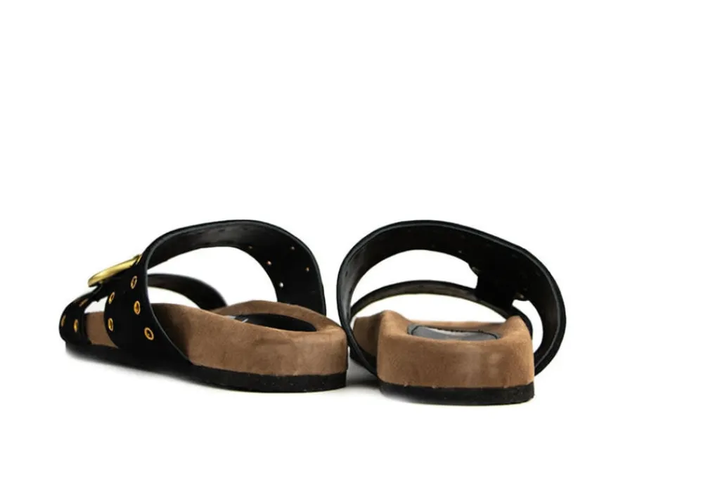Slippers | Sandalen En Slippers^Lazamani Slipper Straps Buckle Black