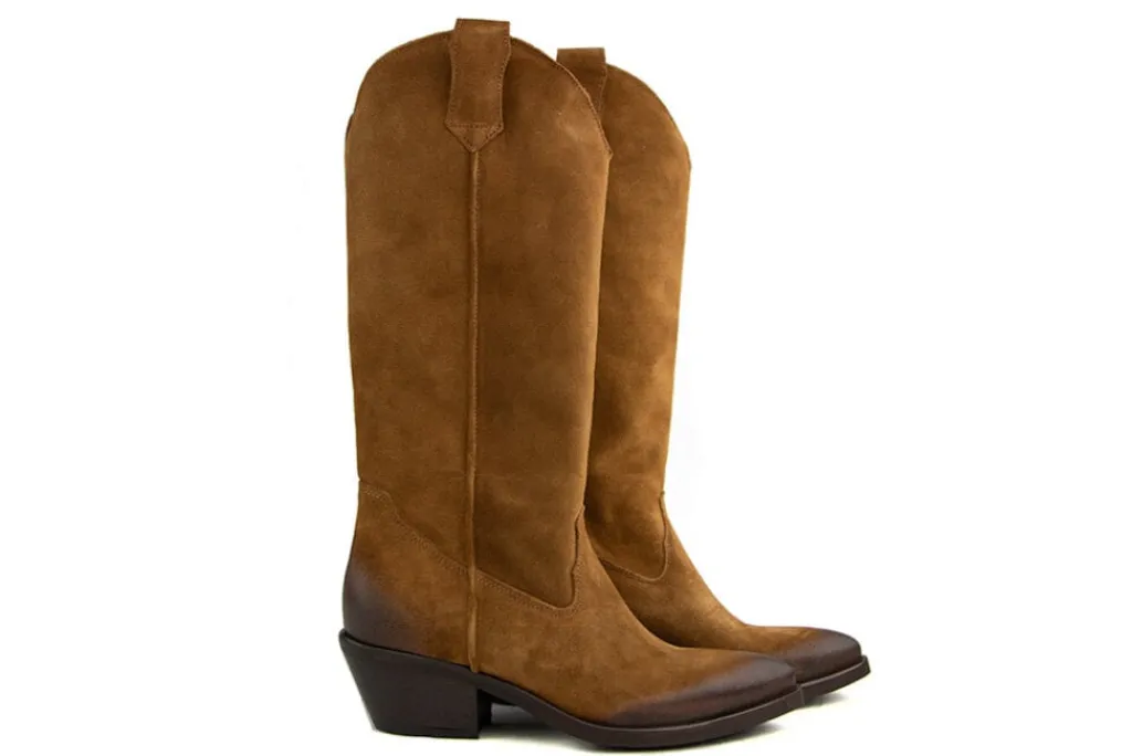 Laarzen^Lazamani Western Boot High Cognac