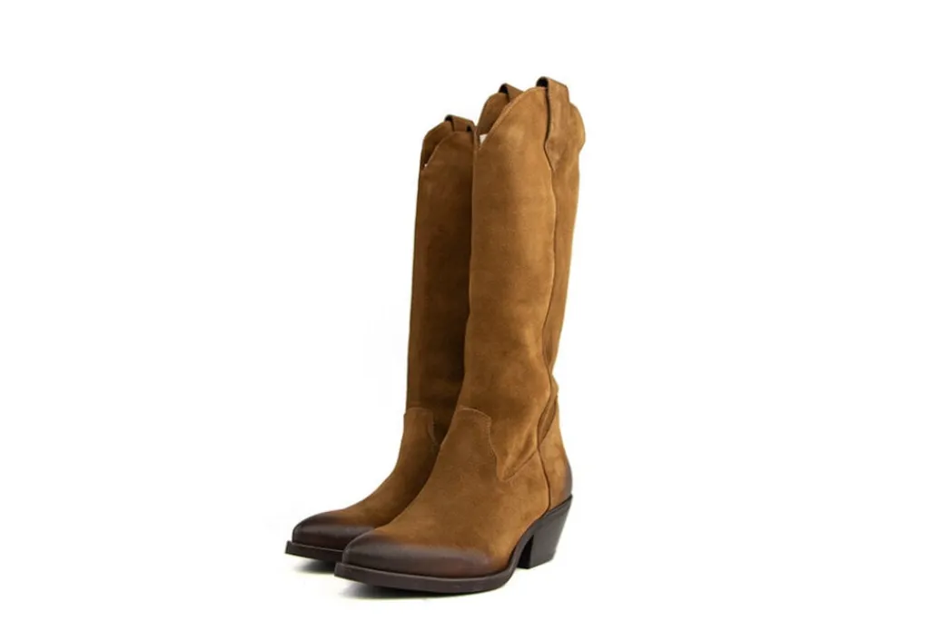 Laarzen^Lazamani Western Boot High Cognac