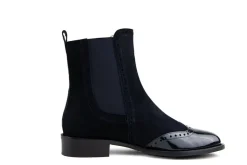 Chelsea Boots^Lilian Chelsea Blu Scuro Vernice Combi