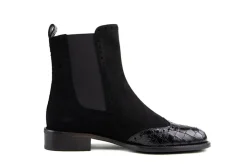 Chelsea Boots^Lilian Chelsea Nero Camoscio Cocco