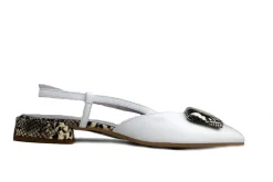 Pumps^Lilian Slingback White Pittone Roccia