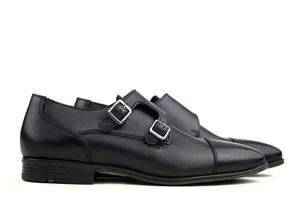Gespschoenen | Nette Schoenen^Lloyd Gesp Mailand Zwart Amalfi Calf