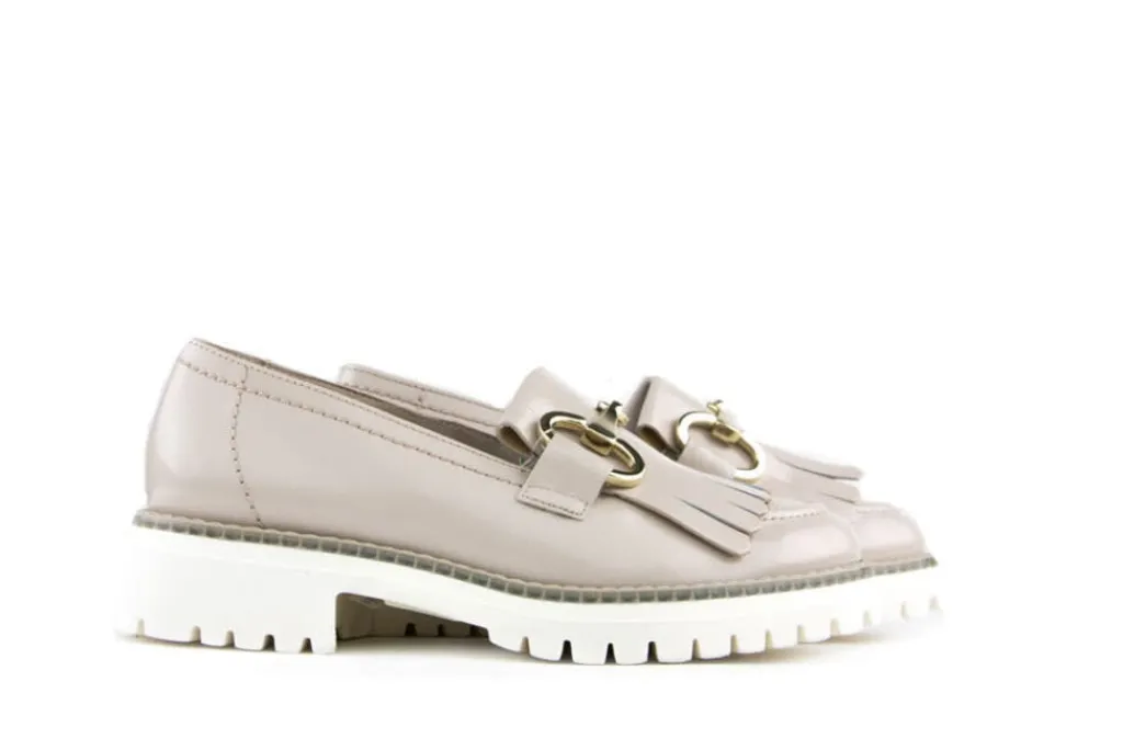 Instappers | Loafers / Instappers^Paul Green Loafer Klep Biscuit Brush Calf