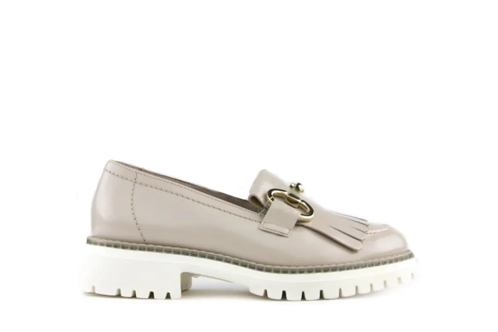 Instappers | Loafers / Instappers^Paul Green Loafer Klep Biscuit Brush Calf