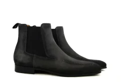 Chelsea Boots^Magnanni Chelsea Boots Grey Black Crostidifu