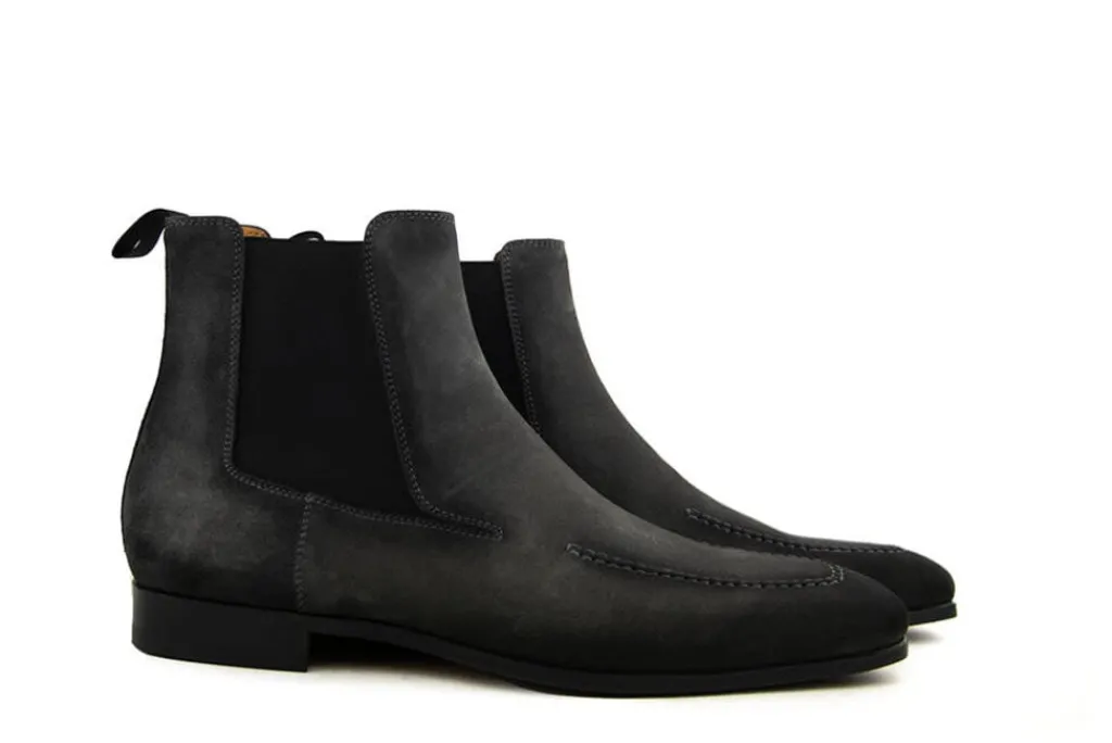 Chelsea Boots^Magnanni Chelsea Boots Grey Black Crostidifu