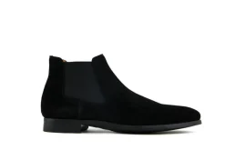 Gekleed | Laarzen^Magnanni Chelsea Boots Zwart Shaw II Crosta