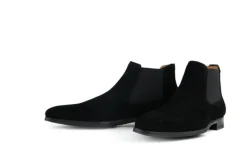 Gekleed | Laarzen^Magnanni Chelsea Boots Zwart Shaw II Crosta