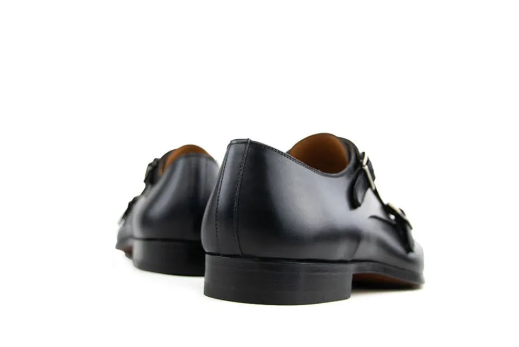 Gespschoenen | Nette Schoenen^Magnanni Gesp Garrett Black Negro Wind