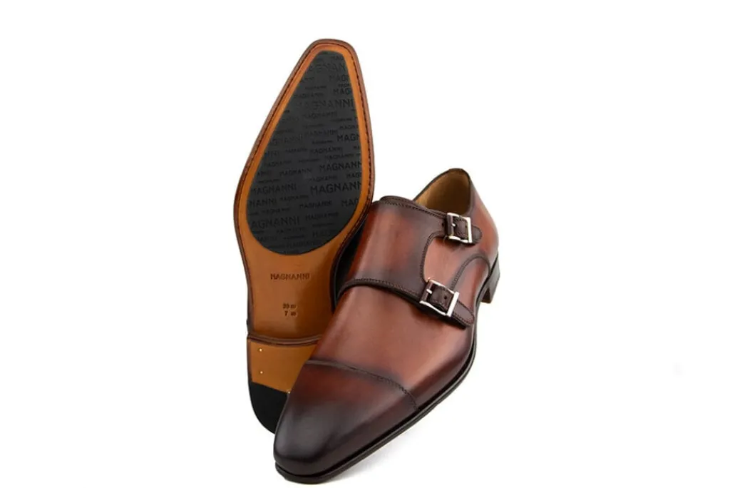 Gespschoenen | Nette Schoenen^Magnanni Gesp Wind Cognac