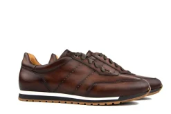 Sneakers^Magnanni Sneaker Caoba Mid Brown Bowei