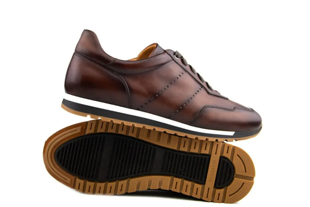 Sneakers^Magnanni Sneaker Caoba Mid Brown Bowei