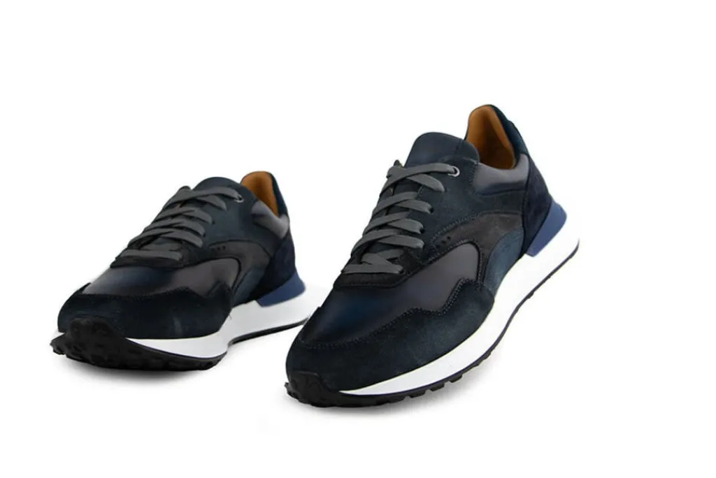 Sneakers^Magnanni Sneaker Simo Siberia Navy Crostidifu Bowei