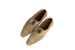 Veterschoenen | Nette Schoenen^Magnanni Veterschoen Taupe Ante Cabra